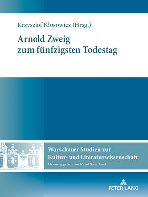 cover image of Arnold Zweig zum fünfzigsten Todestag
